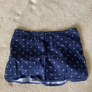 Talbots Blue and White Bermuda Shorts
